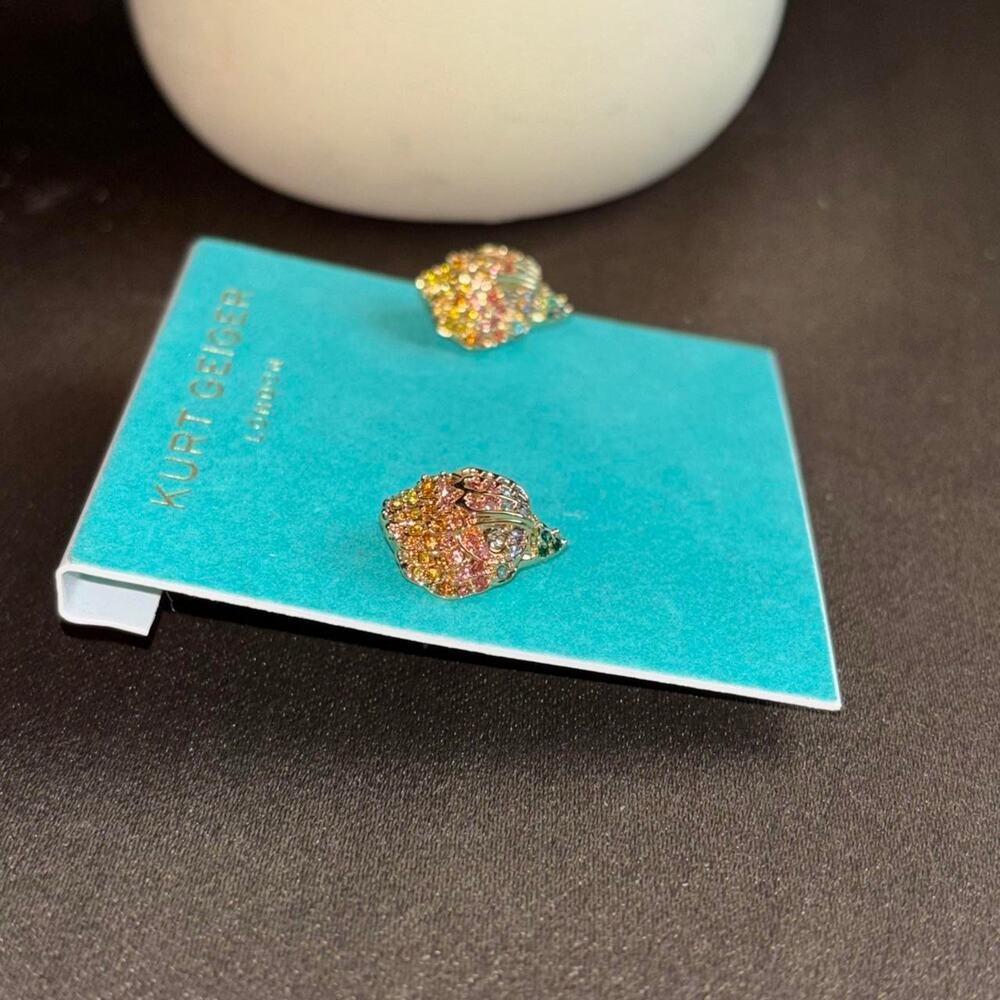 💚 Kurt geiger london eagle head earrings new - Picture 3 of 5